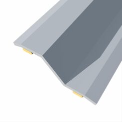 Junta de aço para desnível 8-14 mm, adesiva, flooring, INOX, 166 x 3,6 cm