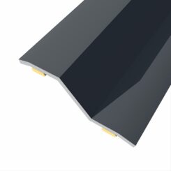 Junta de aço para desnível 8-14 mm, adesiva, flooring, preta, 166 x 3,6 cm