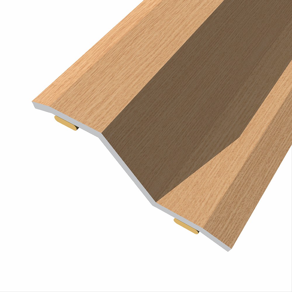 Junta de aço para desnível 8-14 mm, adesiva, flooring, carvalho escuro, 166 x 3,6 cm