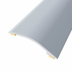 Junta de alumínio para desnível 3-12 mm, adesiva, quick & PRO, prata, 166 x 3,8 cm