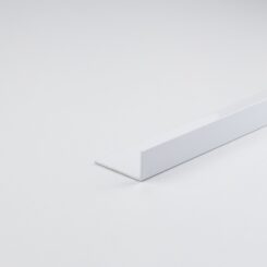 Perfil em l para montagem própria, alumínio pintado de branco, 1000 x 30 x 15 mm