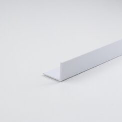 Perfil DIY em forma de l, PVC branco acetinado, 1000 x 30 x 20 mm