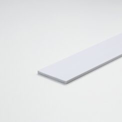 Perfil DIY, tira de PVC branco acetinado, 1000 x 40 x 3 mm