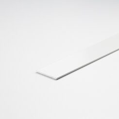 Perfil DIY, barra plana de alumínio pintada de branco, 1000 x 30 x 2 mm