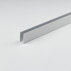 Perfil bricolagem u alumínio anodizado 1000 x 10 x 10 mm