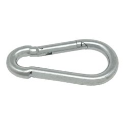 Mosquetão bombeiro sem segurança, MSQ01, aço galvanizado, 6 x 60 mm. 2 unidades
