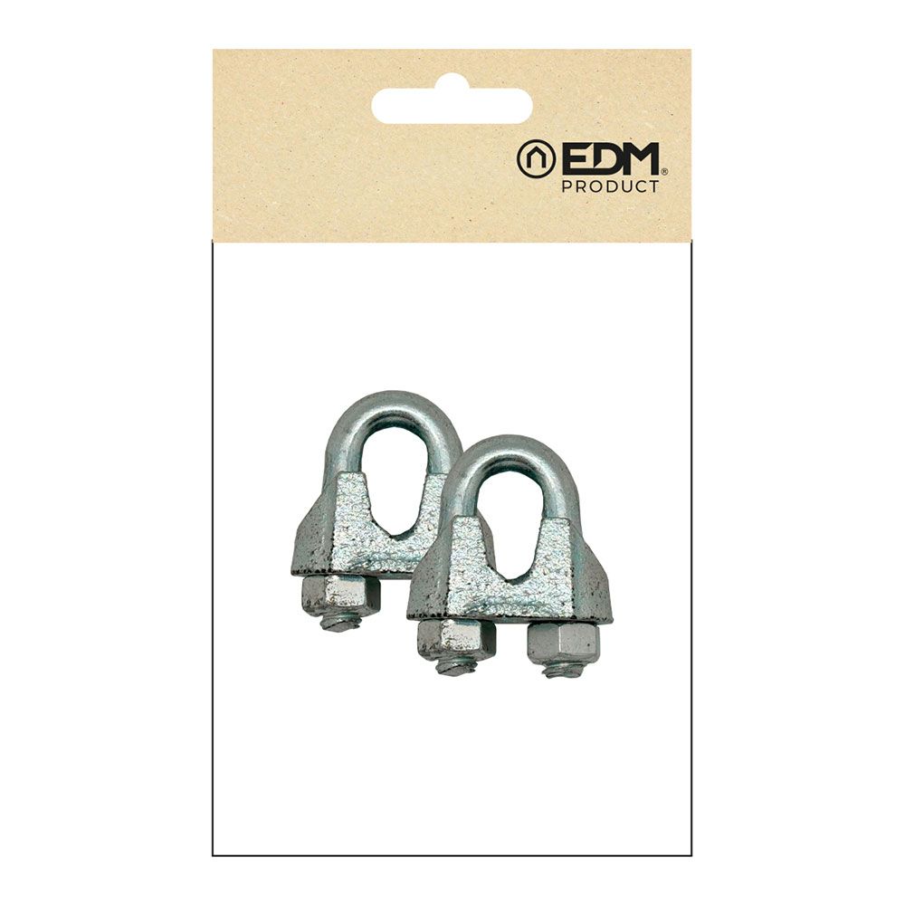 Grampo cabo DIN-741 SJT01, aço galvanizado, M4, 1/8". 2 unidades - Image 3