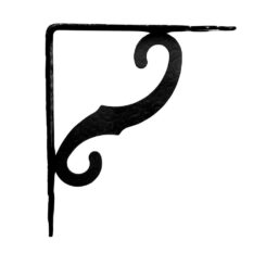 Esquadro ornamental PLM05 preto 100 x 90 mm