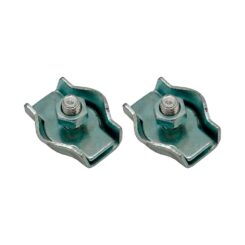 Abraçadeira plana simples, modelo sjt03, em aço com acabamento galvanizado, 16 x 18 x 15 mm, 2 unid., blister