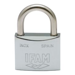 Cadeado de aço INOX 60 inoxidavel 60mm. com 2 chaves. arco normal. ifam