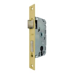 Fechadura de embutir CRE04 50/47 mm acabamento latão