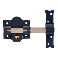 Trinco de sobreposição CRR09 86L/50mm pintado em cinzento