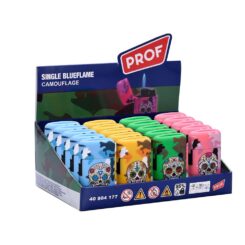 Isqueiro electrónico cápsula camuflagem, cores variadas