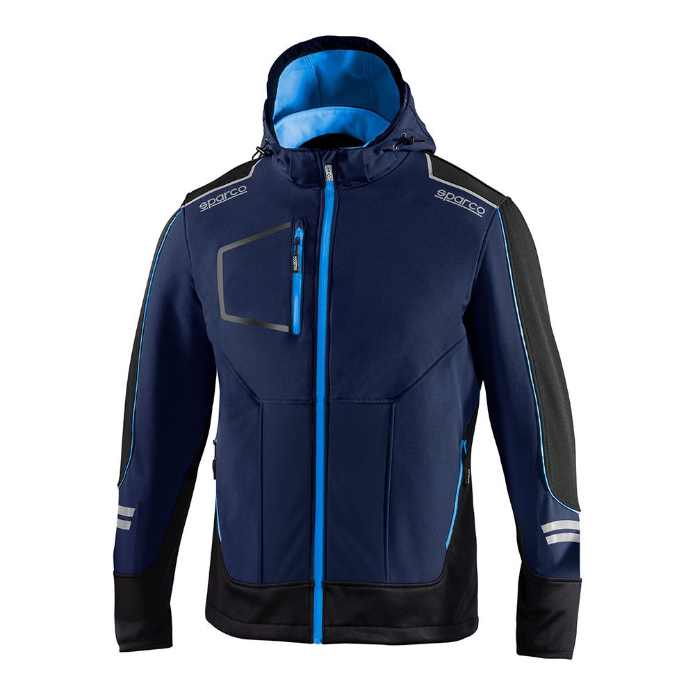 Casaco técnico soft-shell tech, azul marinho/azul, york, T1 - S