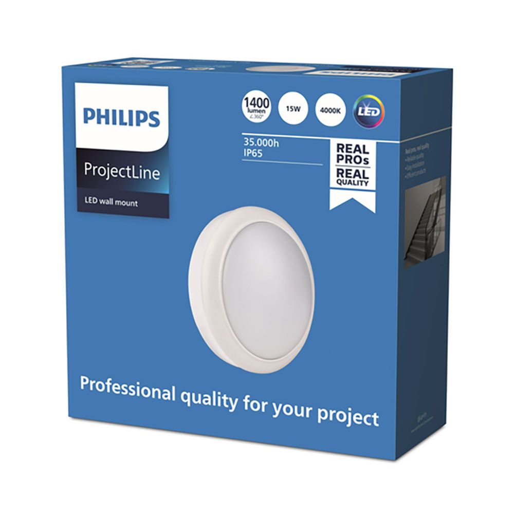 Aplique de parede redondo exterior 15W 1400lm 4000K 911401861484 philips - Image 2