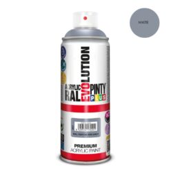 Spray de tinta acrílica evolução 520 cc ral 7001 cinza prateado fosco 300 g