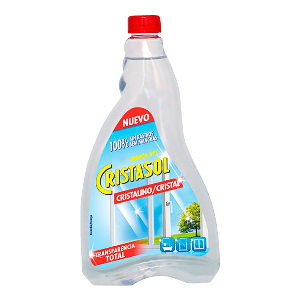 Limpa-vidros cristalino, recarga 750 ml