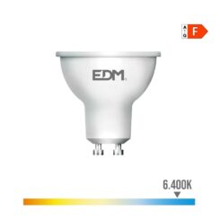 Lâmpada dicroica LED GU10 7W 550lm 6400K LUZ fria 45° Ø5x5,5cm EDM