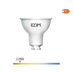 Lâmpada dicroica LED GU10 5W 450lm 3200K LUZ quente Ø5x5,5cm EDM