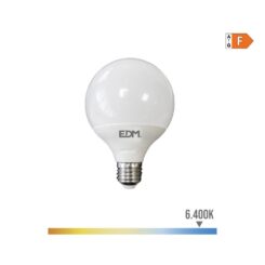 EDM Lâmpada globo LED e27 10 w 932 lm 6400 k luz fria ø9,5 x 14,1 cm