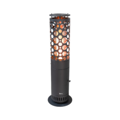 Aquecedor Exterior a Pellets Redondo com Detalhes Pequeno
