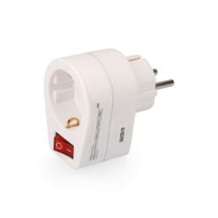 Plugue adaptador com interruptor (retrátil) edm