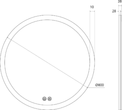 Espelho BYD/BYM-9103/8080F